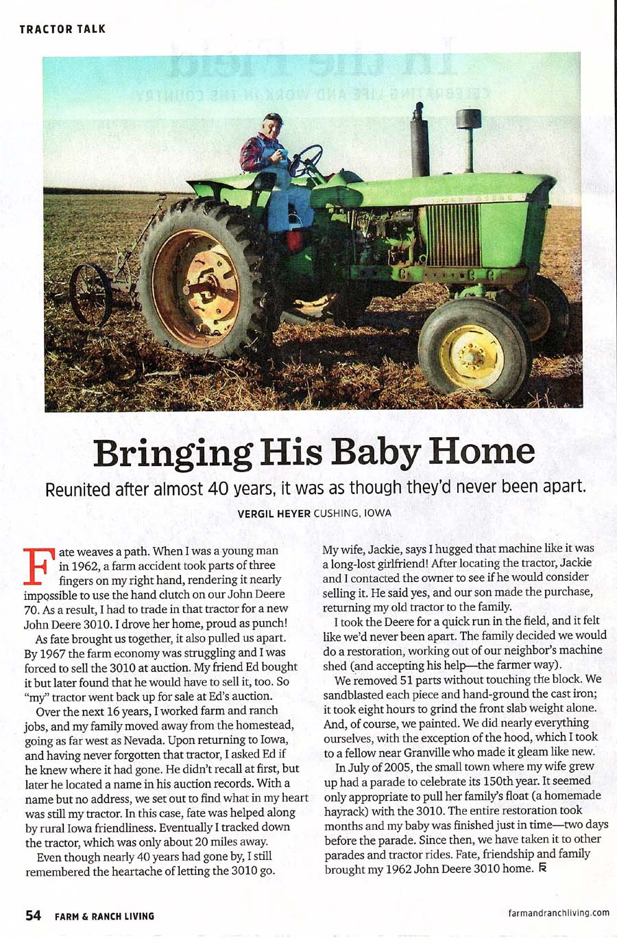 Bringing His Baby Home